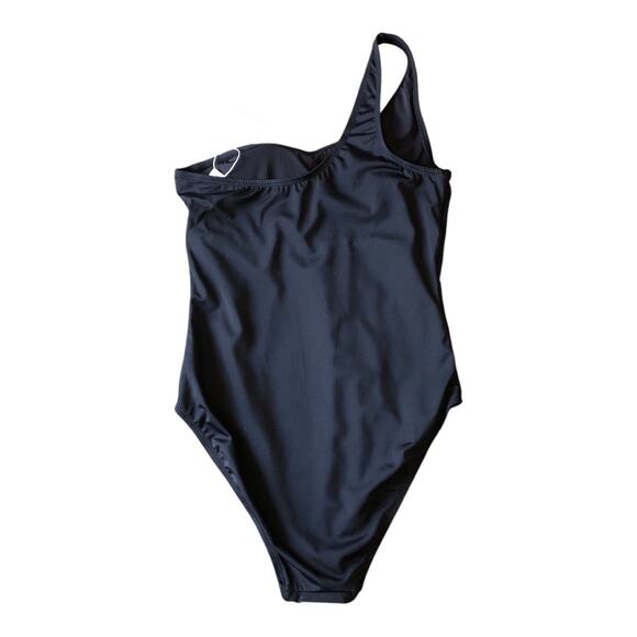 Andie NWT The Nantucket One Piece One Shoulder Black Size Extra Small Tall - Picture 6 of 13